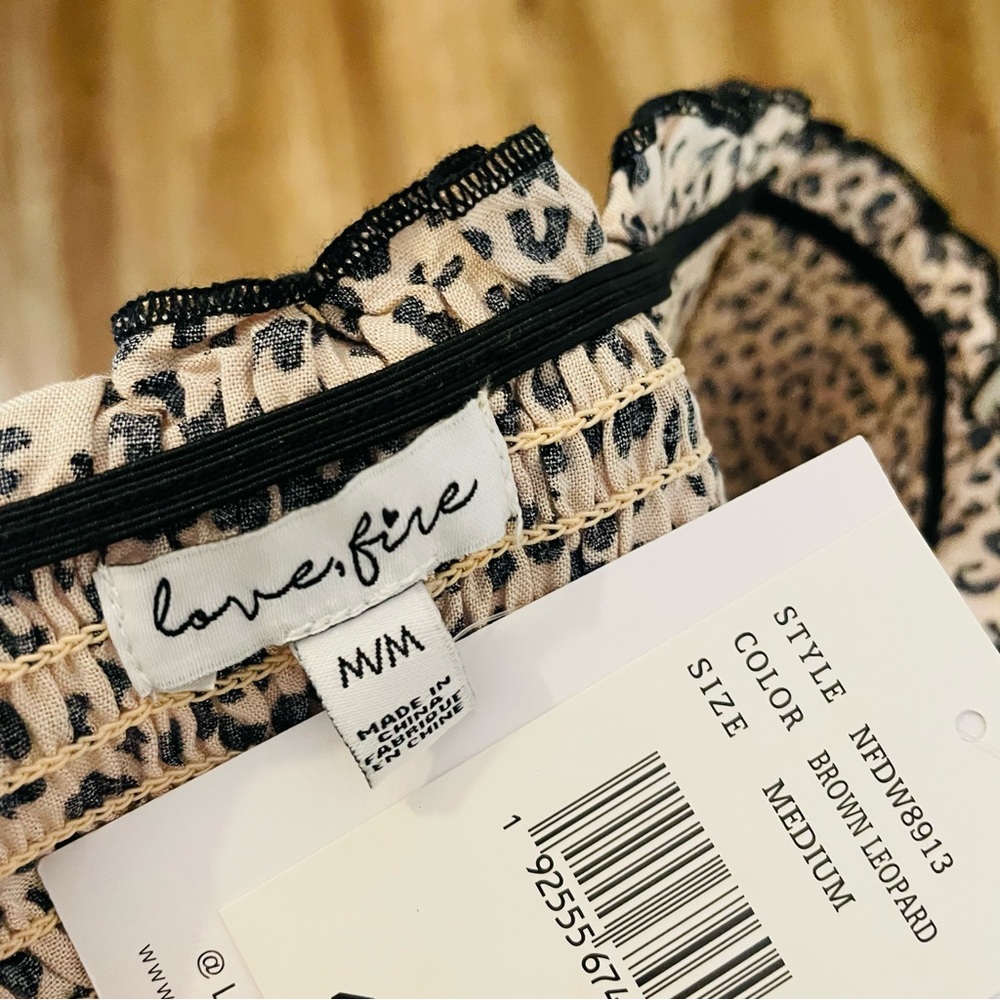 Love, Fire Leopard Strapless Mini Dress - Picture 7 of 8